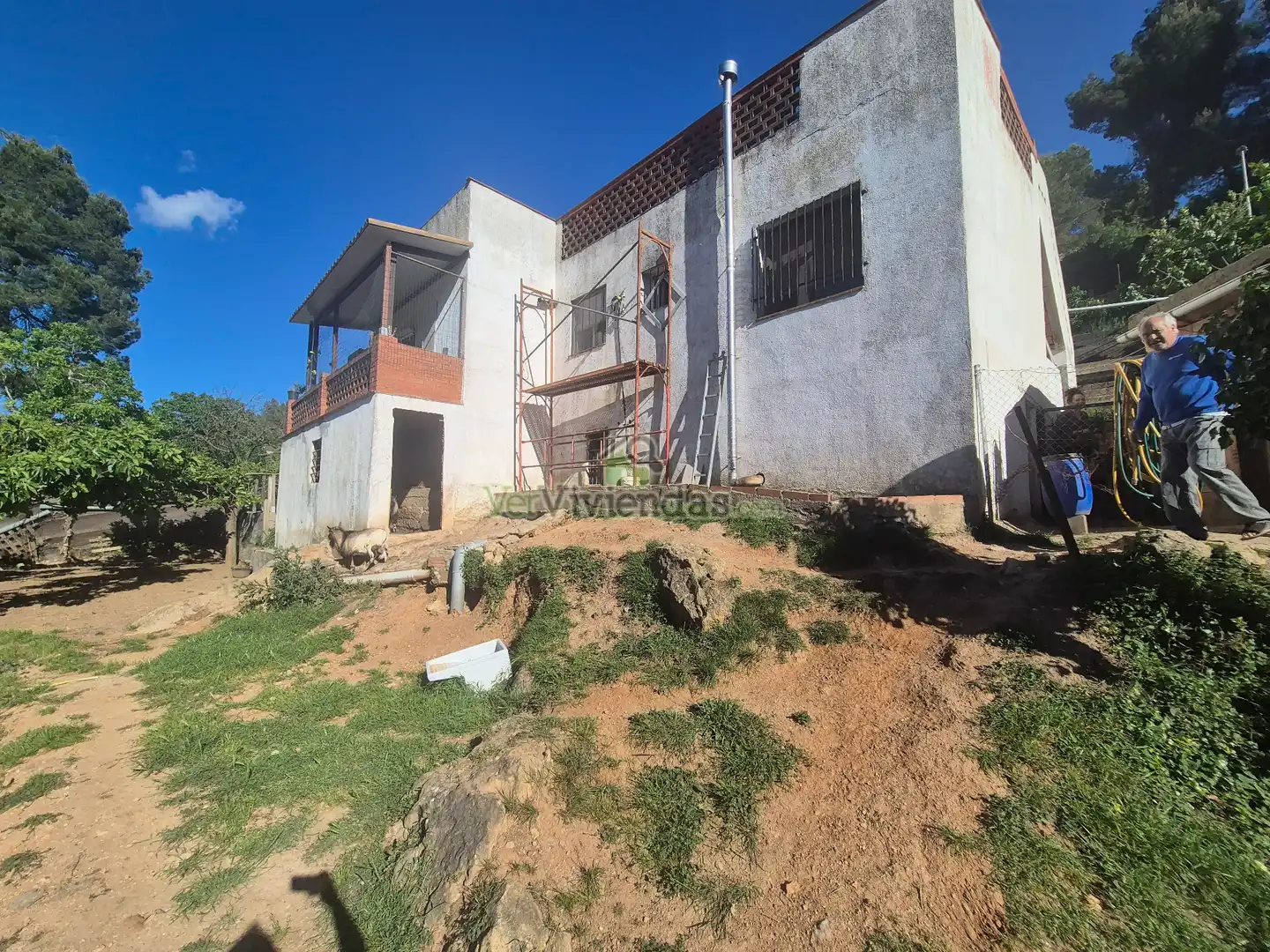 Vista exterior de Casa o chalet en venta en Corbera de Llobregat con Calefacción, Jardín privado y Parquet
