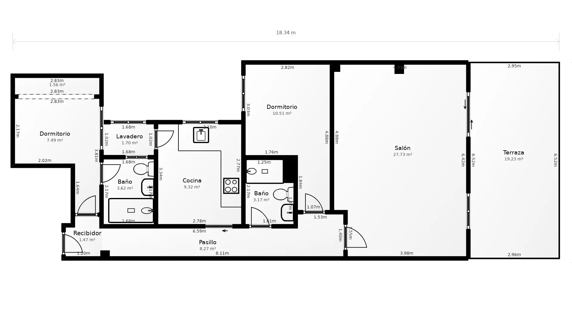 Piso en venta en Casas Verdes - Ermita