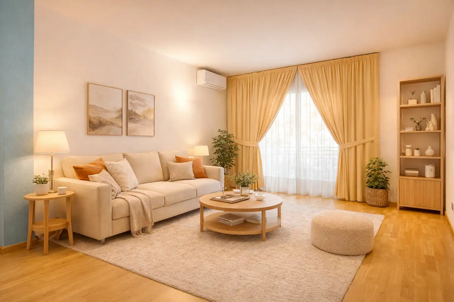 Sala d'estar de Pis en venda en Barcelona amb Aire condicionat, Parquet i Moblat