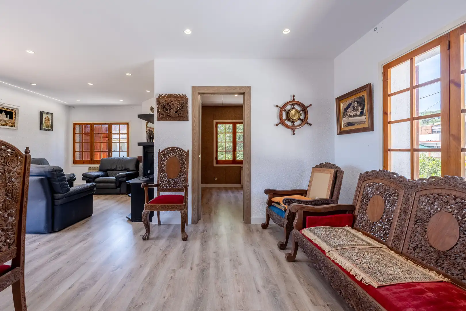 Sala d'estar de Casa o xalet en venda en Tiana amb Aire condicionat, Calefacció i Jardí privat