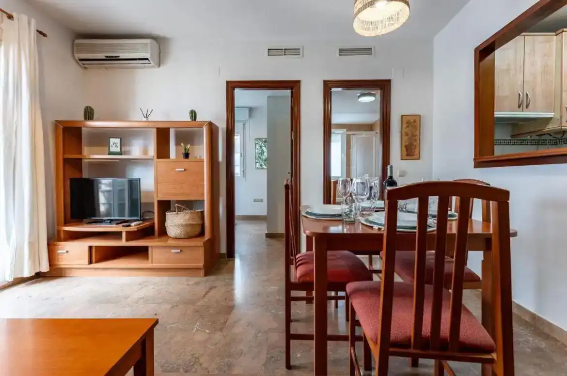 Wohnzimmer von Wohnung zur Miete in Torremolinos mit Klimaanlage, Möbliert und Balkon