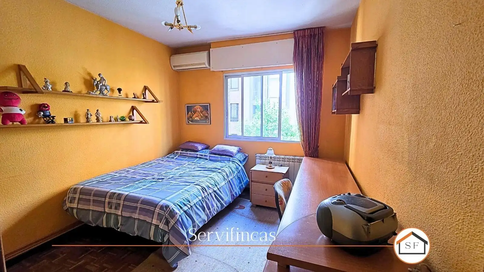 Schlafzimmer von Wohnung zum Verkauf in Madrid mit Klimaanlage, Heizung und Parkett