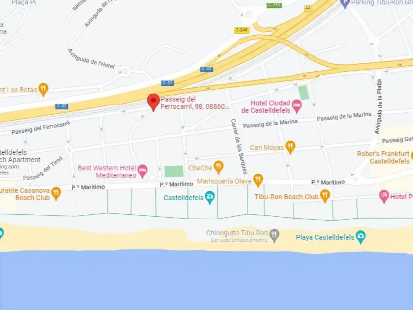 Vista exterior de Terreno en venta en Castelldefels