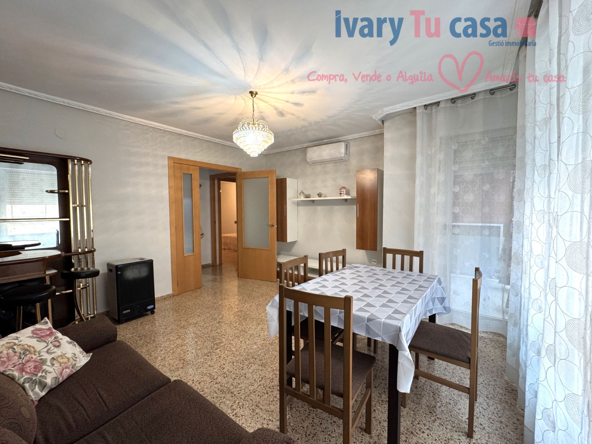 Sala de estar de Piso en venta en Castellón de la Plana / Castelló de la Plana con Aire acondicionado y Amueblado