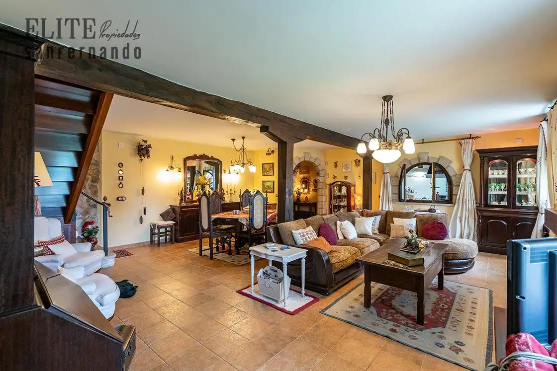 Sala de estar de Casa o chalet en venta en Santa María de Cayón con Calefacción, Jardín privado y Terraza