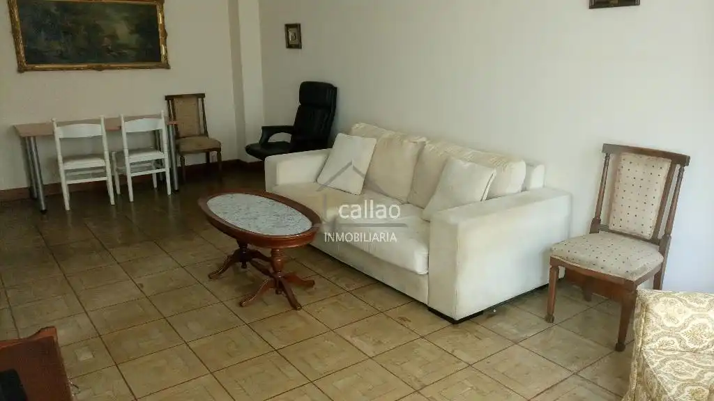 Living room of Flat for rent in Ferrol  with Heating, Furnished and Balcony