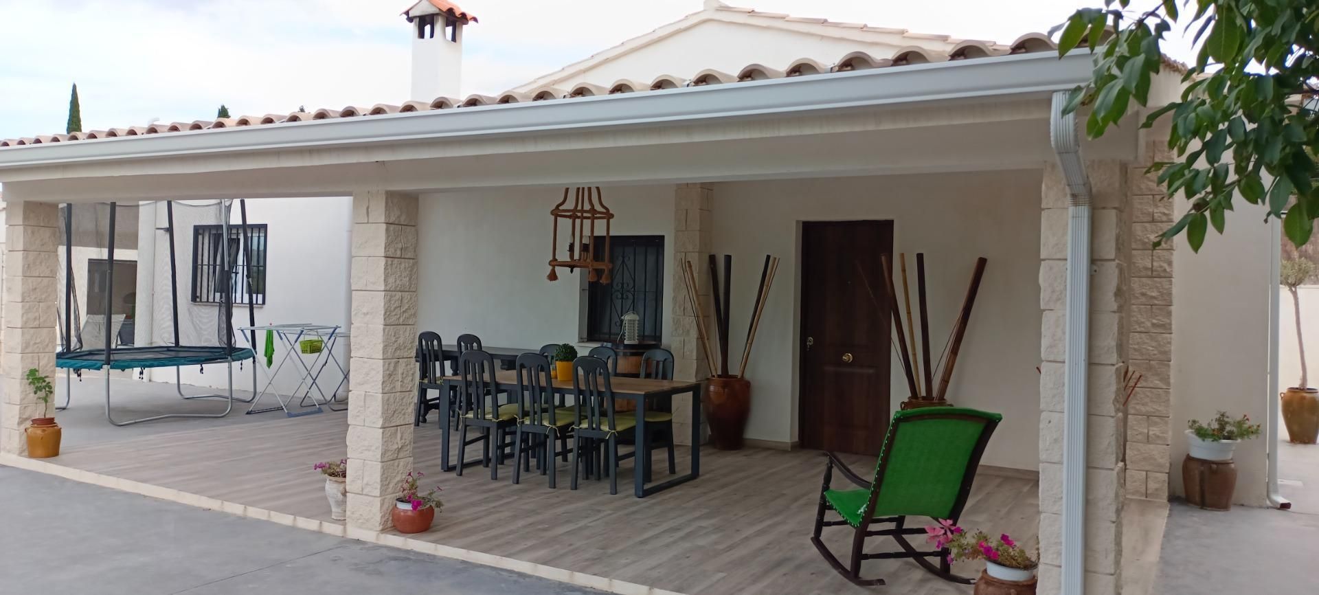 Terrace of House or chalet for sale in Benimarfull  with Air Conditioner, Heating and Private garden
