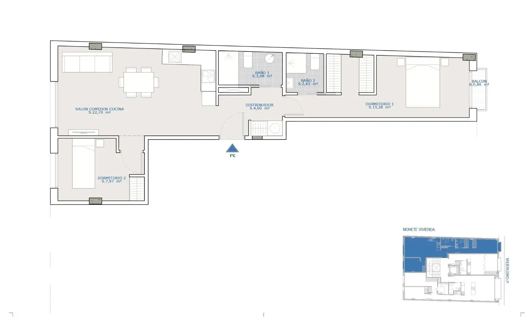Apartamento en venta en Mazarrón con Terraza, Trastero y Balcón