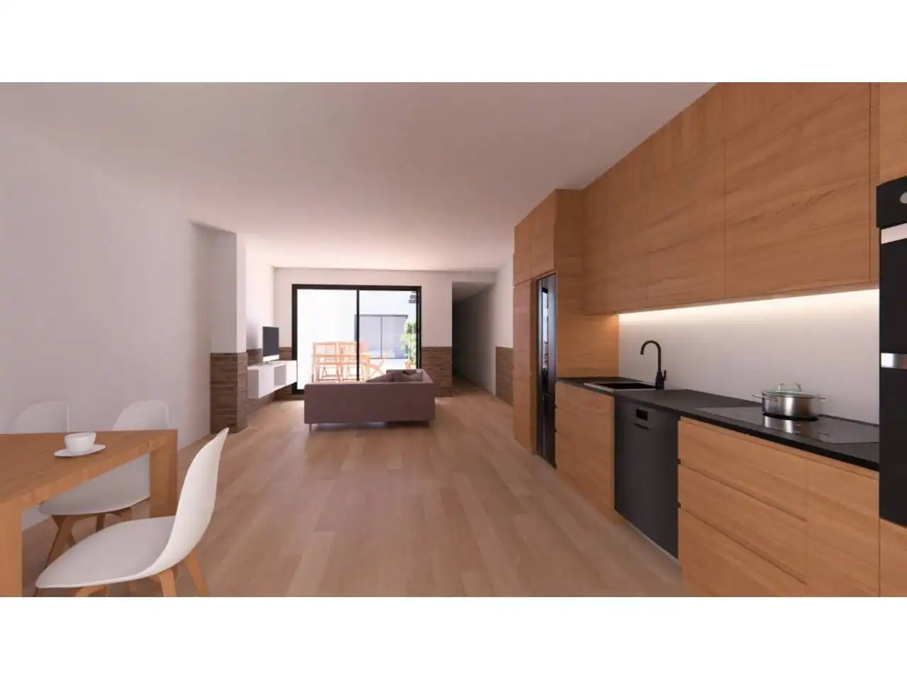 Wohnzimmer von Wohnung zum Verkauf in Terrassa mit Terrasse