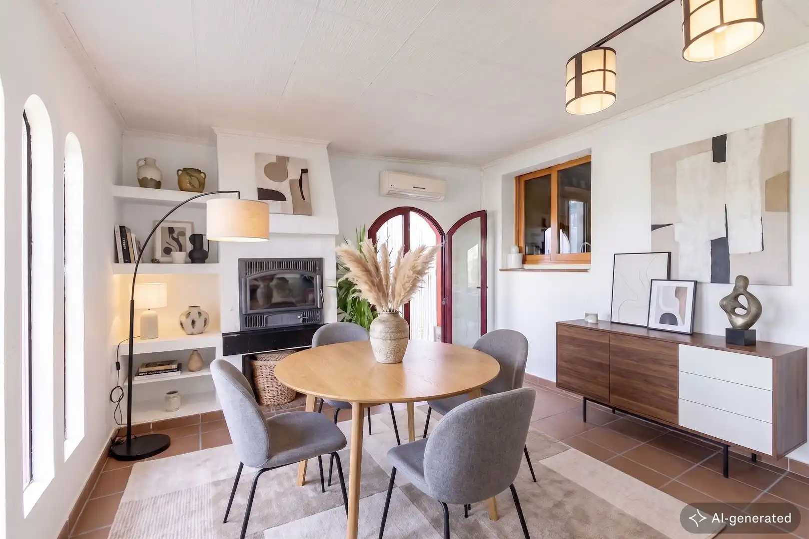 Dining room of Houses for sale in El Casar  with Air Conditioner, Heating and Private garden