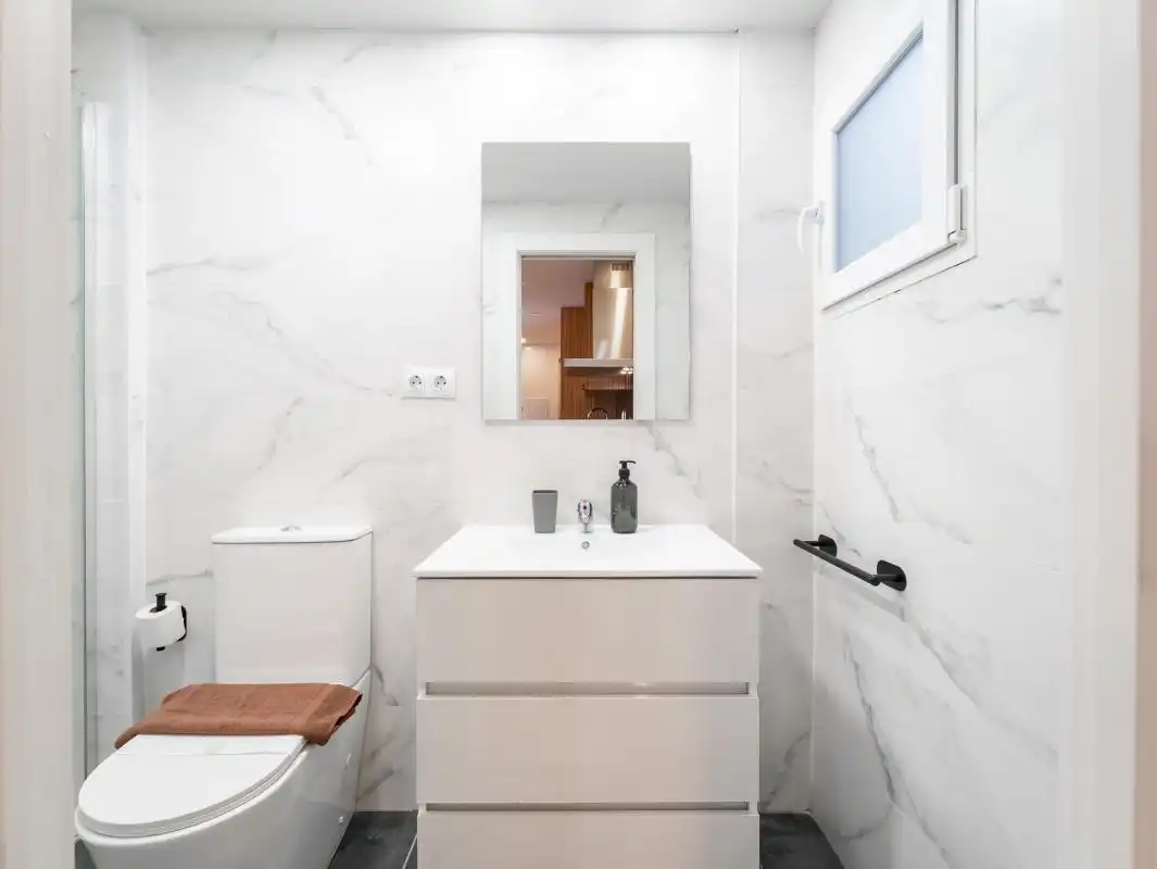 Baño de Planta baja en venta en Málaga con Aire acondicionado, Calefacción y Terraza