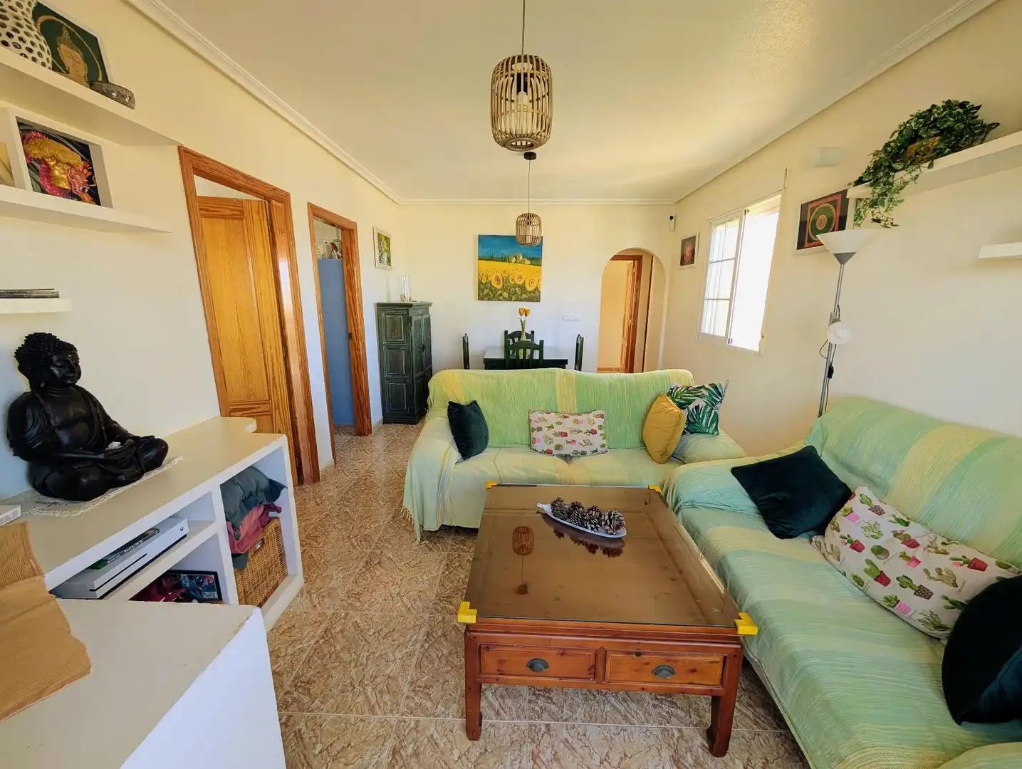 Sala d'estar de Apartament de lloguer en Cartagena amb Aire condicionat i Terrassa