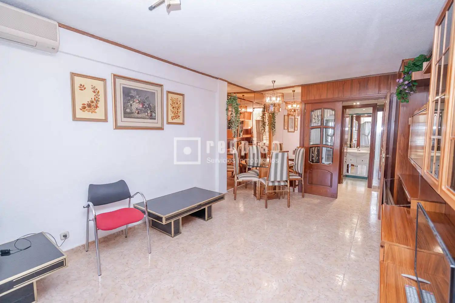 Sala d'estar de Pis en venda en Móstoles amb Aire condicionat, Calefacció i Terrassa