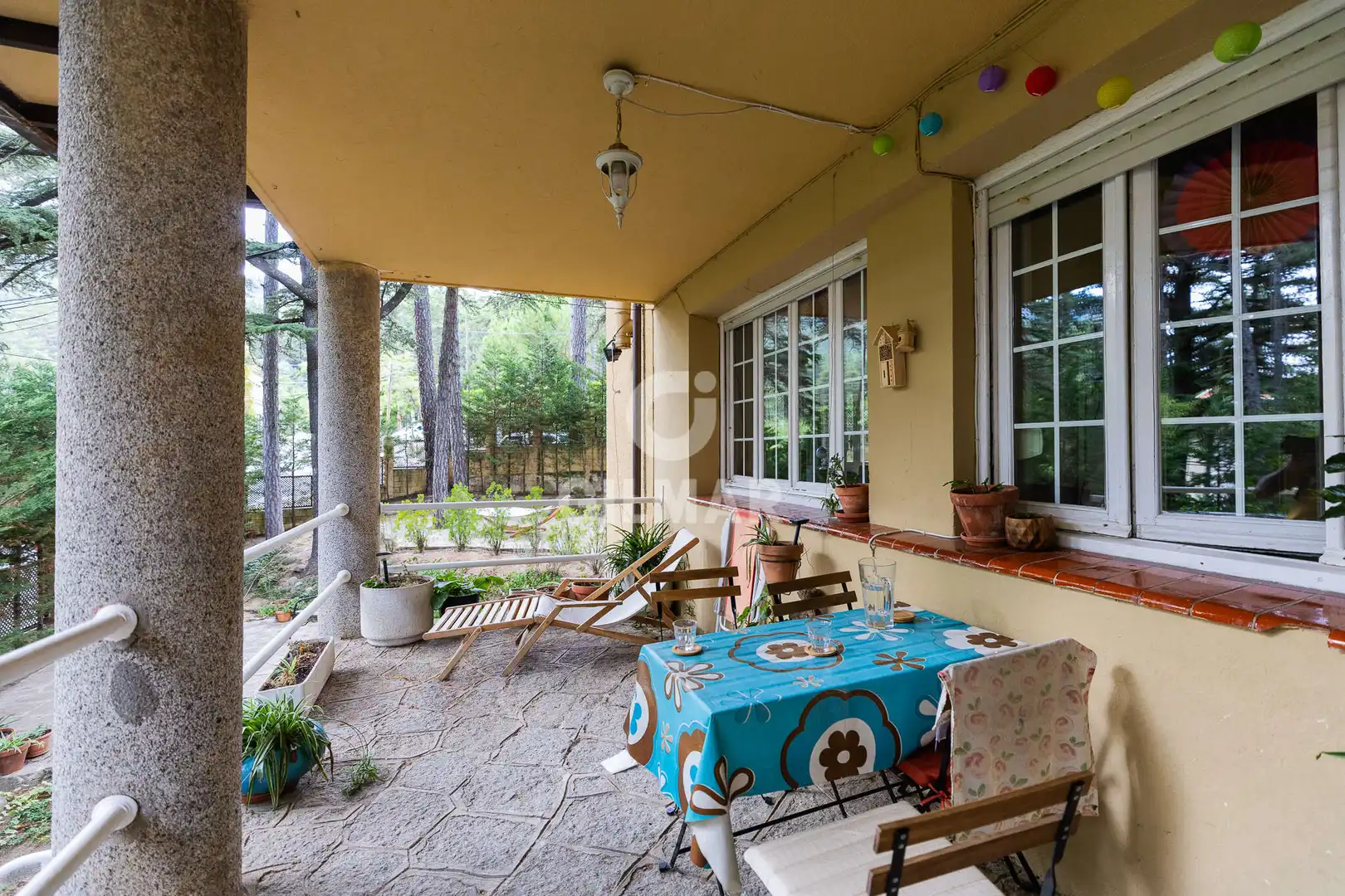 Terrassa de Casa o xalet en venda en San Lorenzo de El Escorial amb Calefacció i Jardí privat