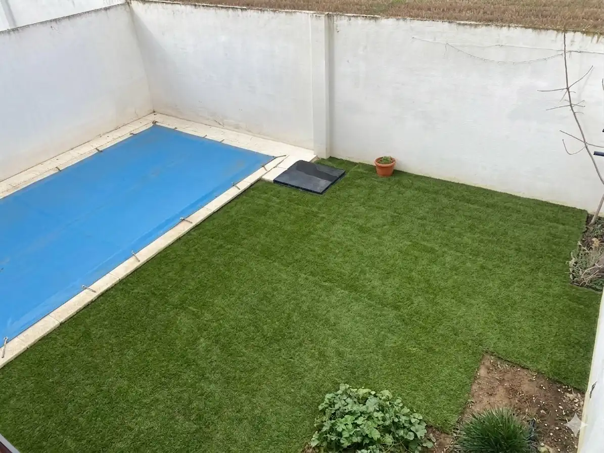 Jardín de Casa adosada en venta en Poblete con Aire acondicionado, Calefacción y Jardín privado