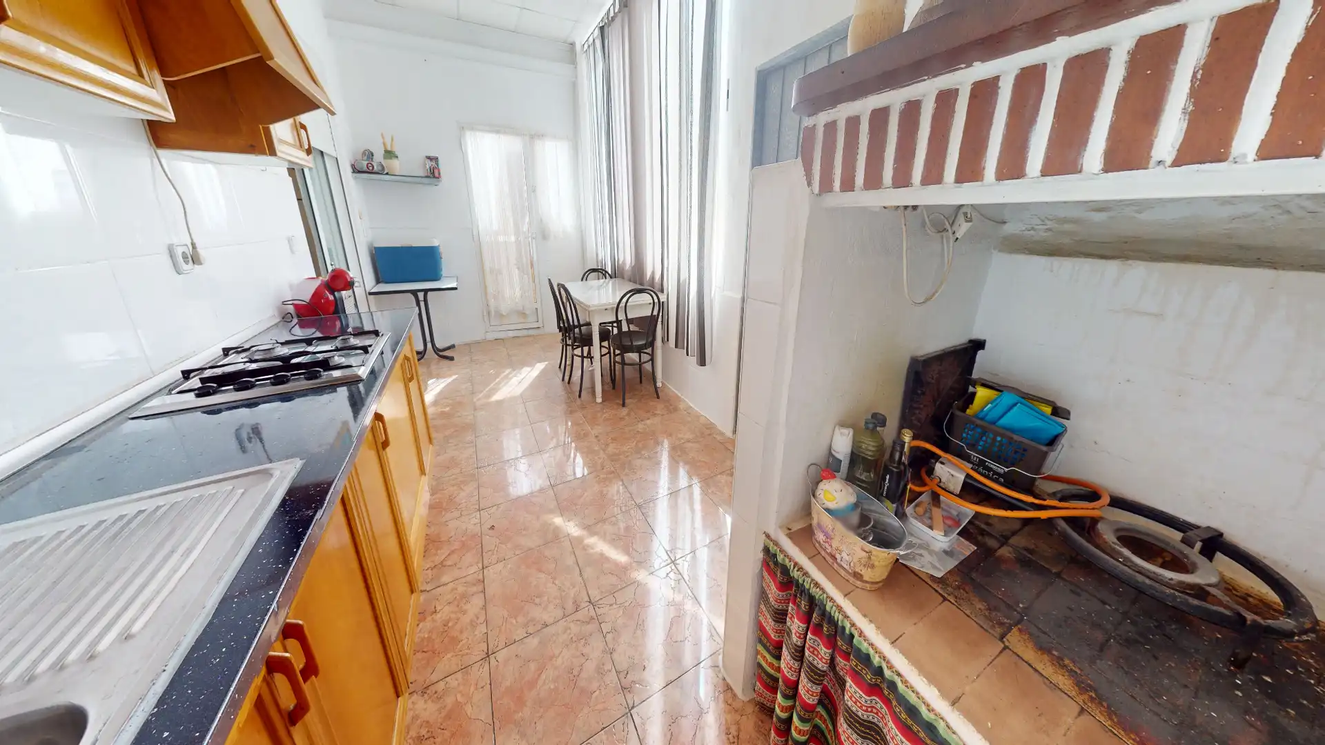 Küche von Wohnung zum Verkauf in Sax mit Klimaanlage, Terrasse und Balkon
