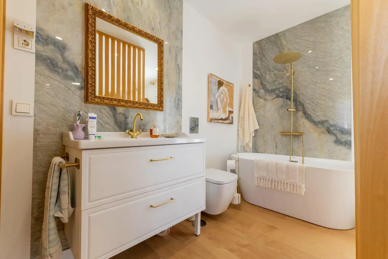 Baño de Casa o chalet en venta en Málaga con Aire acondicionado, Jardín privado y Terraza