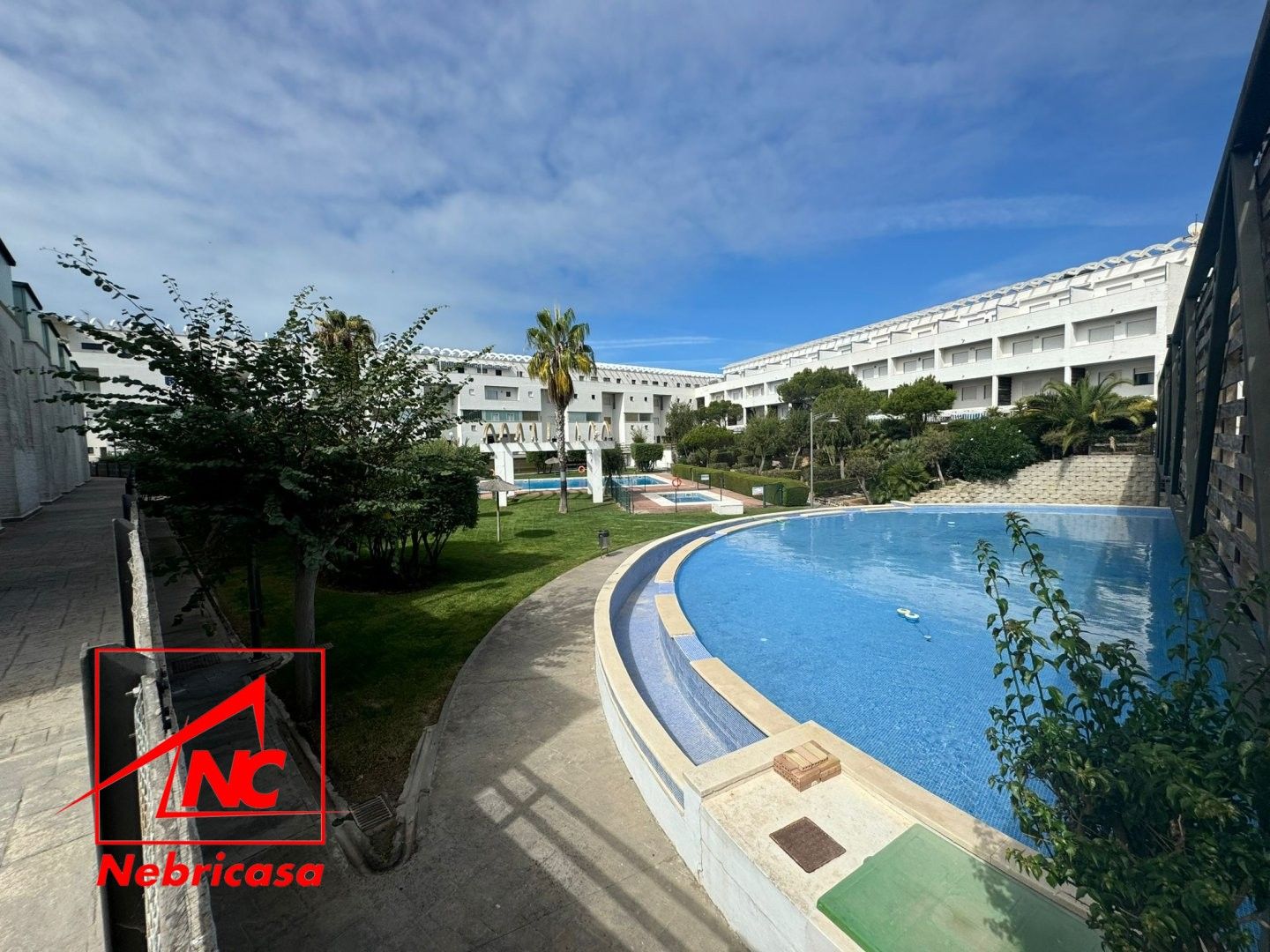 Exterior view of Flat for sale in Rota  with Air Conditioner and Swimming Pool