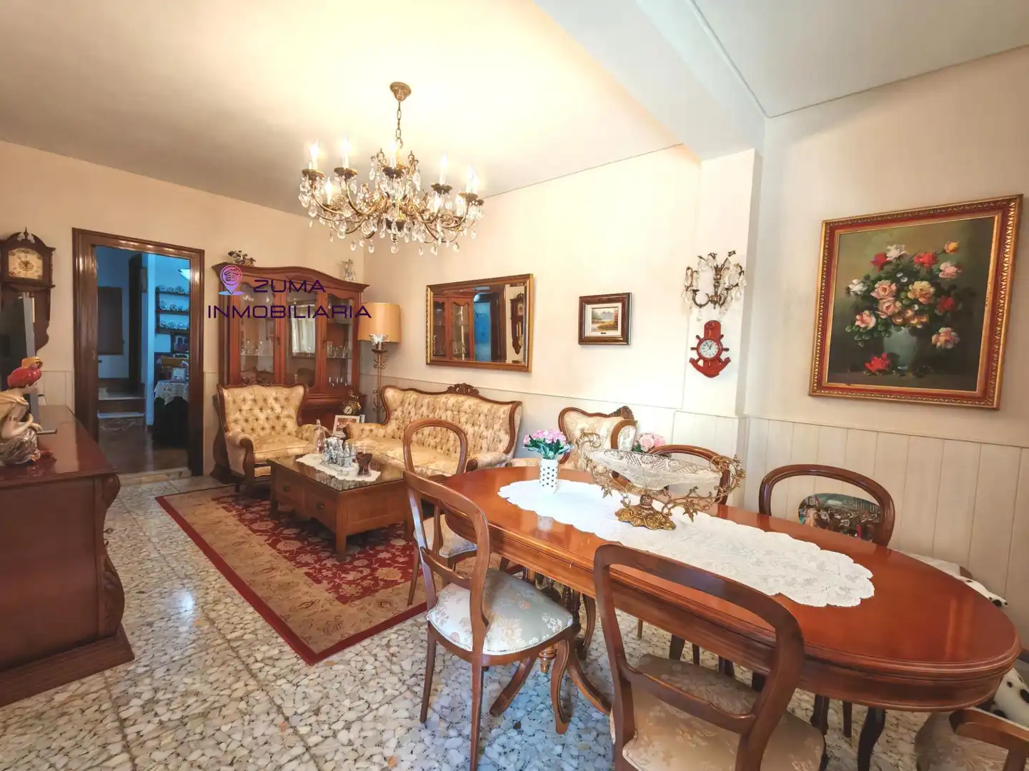 Sala de estar de Casa adosada en venta en Málaga con Aire acondicionado, Calefacción y Terraza