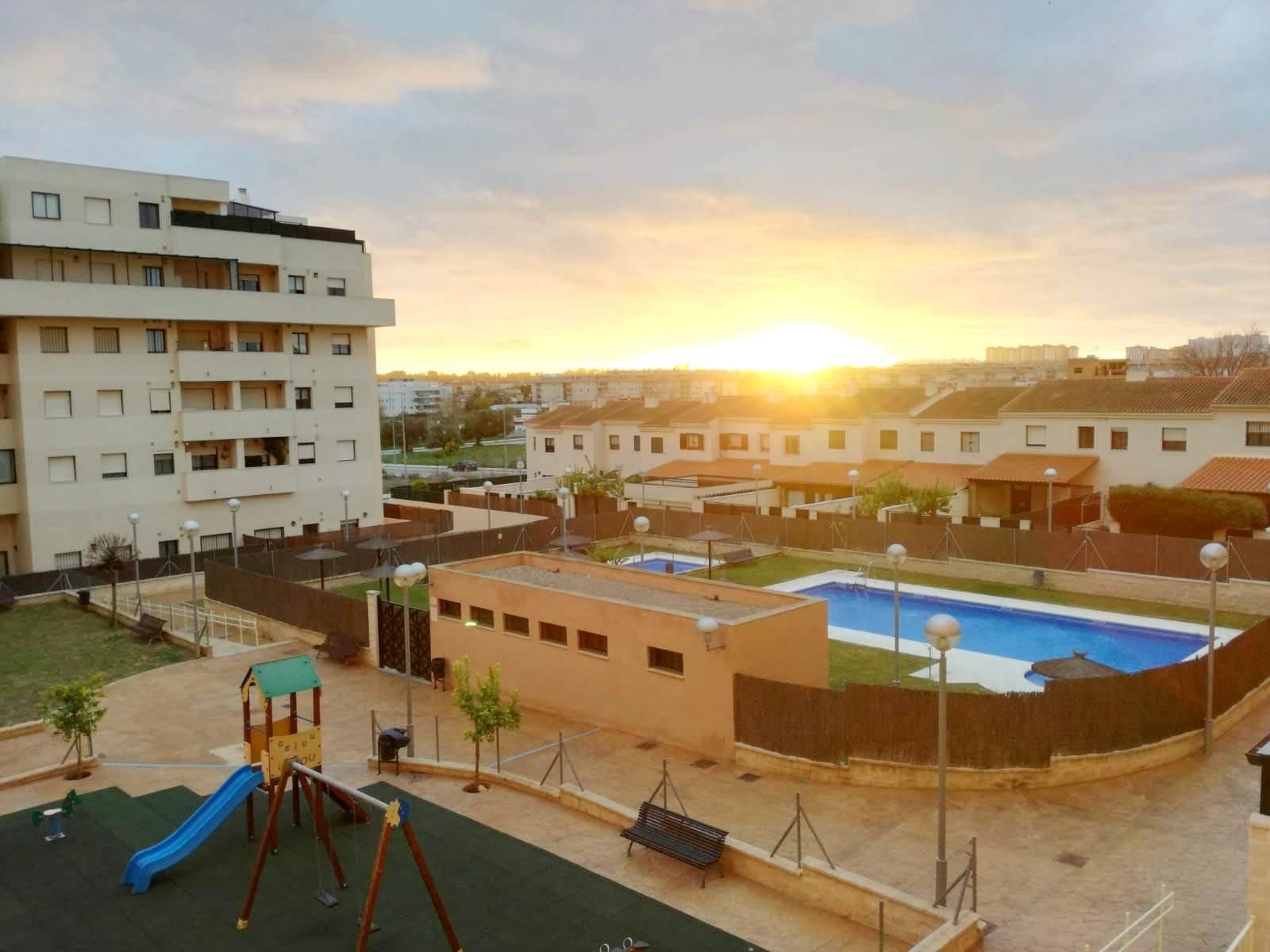 Piscina de Pis en venda en Jerez de la Frontera amb Aire condicionat, Jardí privat i Terrassa