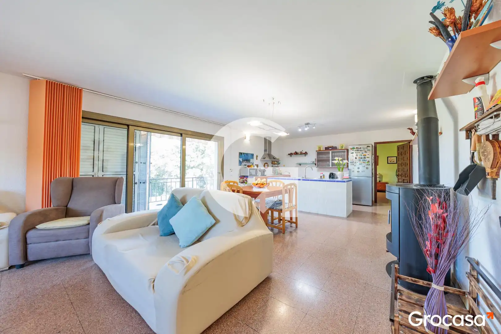Sala d'estar de Casa o xalet en venda en Terrassa amb Aire condicionat, Calefacció i Jardí privat