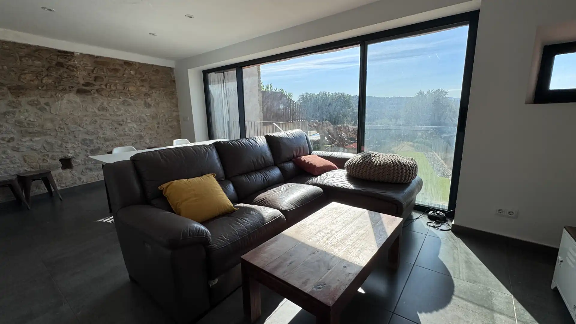 Living room of Country homes for sale in Corçà  with Air Conditioner, Heating and Private garden