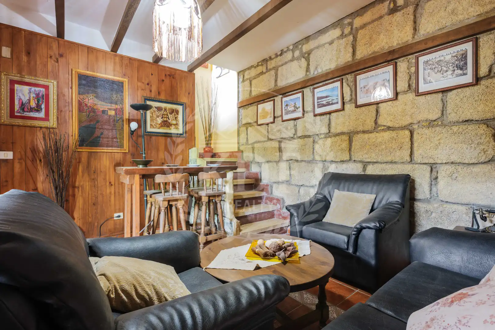 Sala de estar de Casa o chalet en venta en La Matanza de Acentejo con Jardín privado, Terraza y Piscina