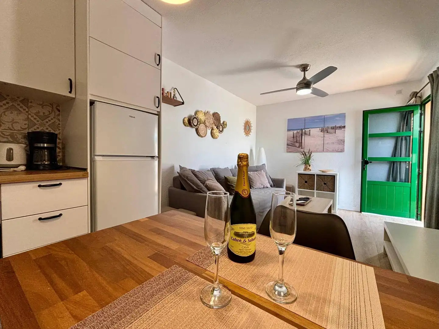 Sala d'estar de Apartament en venda en Antigua amb Jardí privat, Terrassa i Moblat