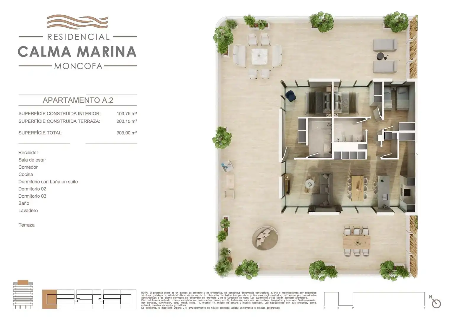 Apartamento en venta en Moncofa con Aire acondicionado, Calefacción y Jardín privado