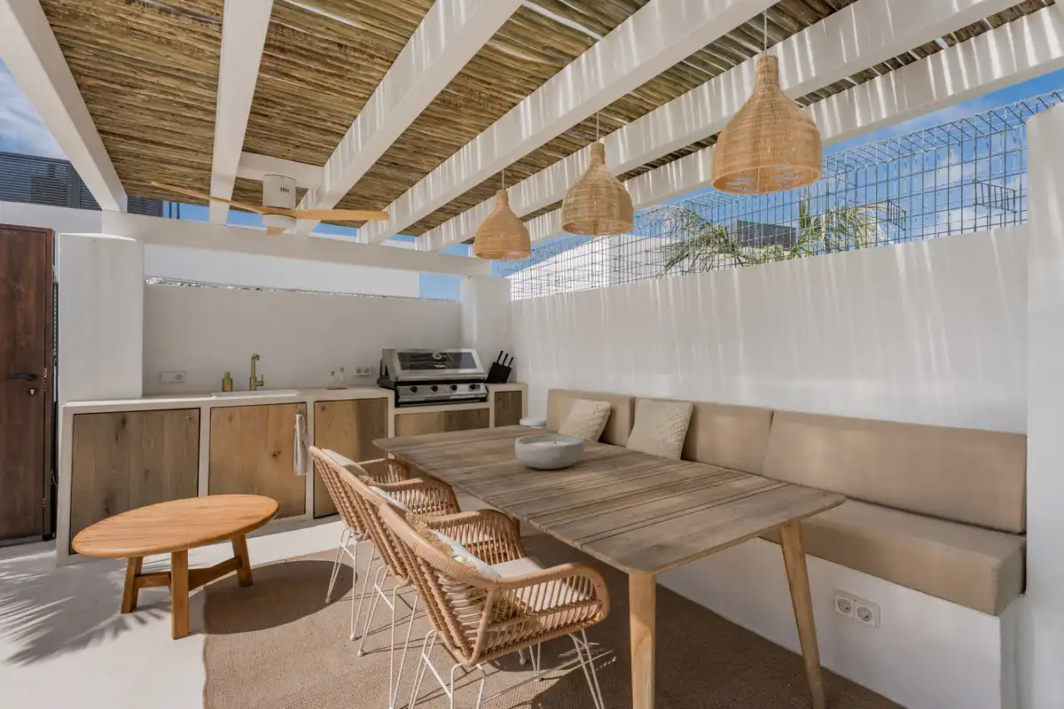 Terrace of Detached homes for sale in Mijas  with Private garden and Swimming Pool