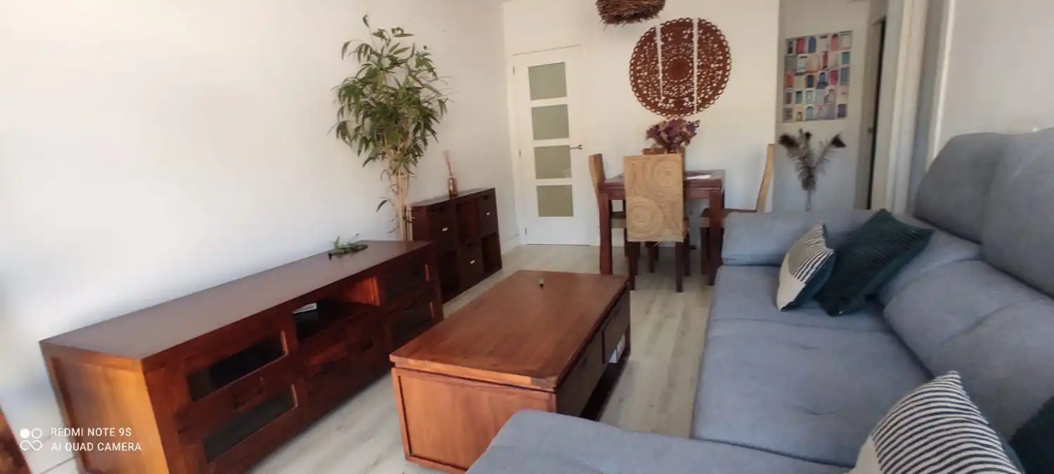 Sala de estar de Piso de alquiler en Málaga con Aire acondicionado, Amueblado y Balcón