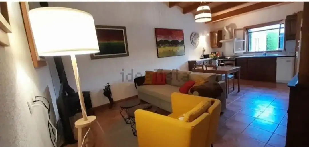 Wohnzimmer von Country house zur Miete in Pollença mit Klimaanlage, Privatgarten und Terrasse