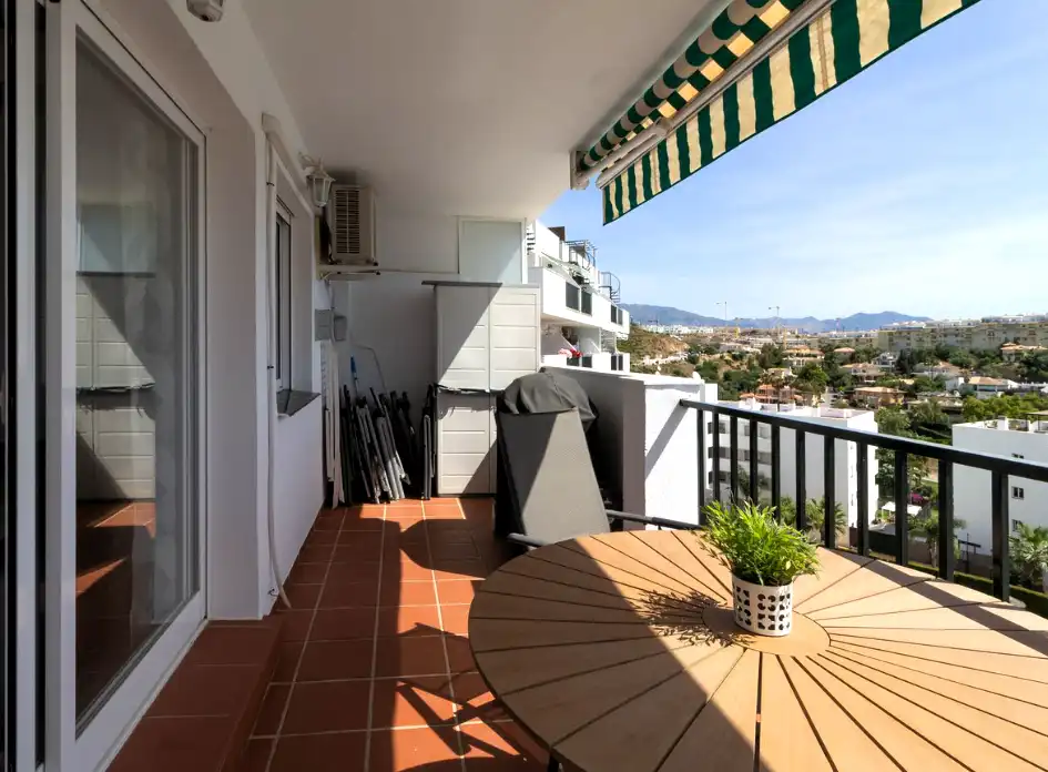 Terrassa de Apartament en venda en Mijas amb Aire condicionat, Terrassa i Moblat