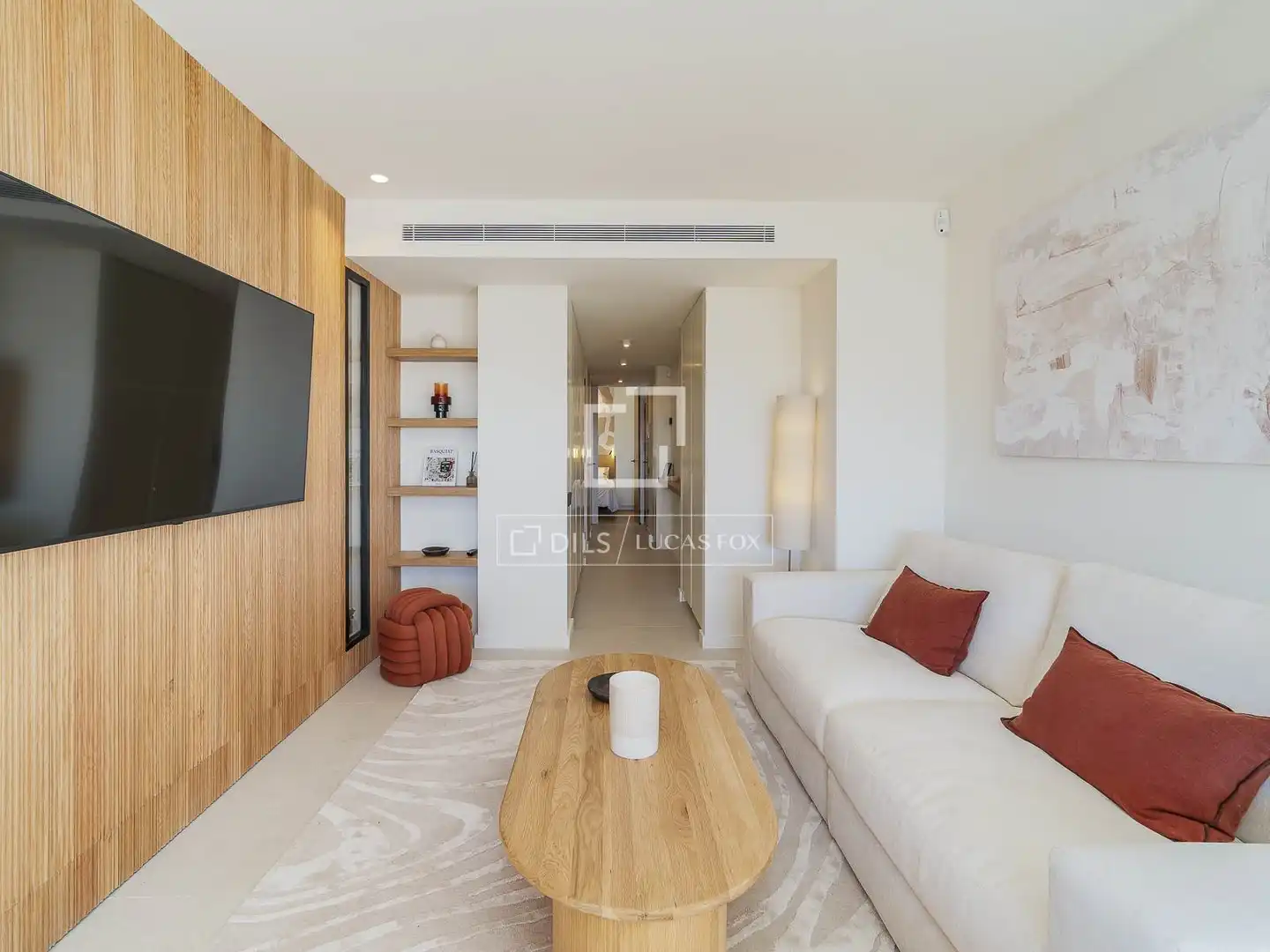 Living room of Flat for sale in Barcelona  with Air Conditioner, Heating and Parquet flooring