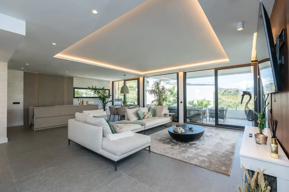 Living room of Houses for sale in Mijas  with Air Conditioner, Heating and Private garden