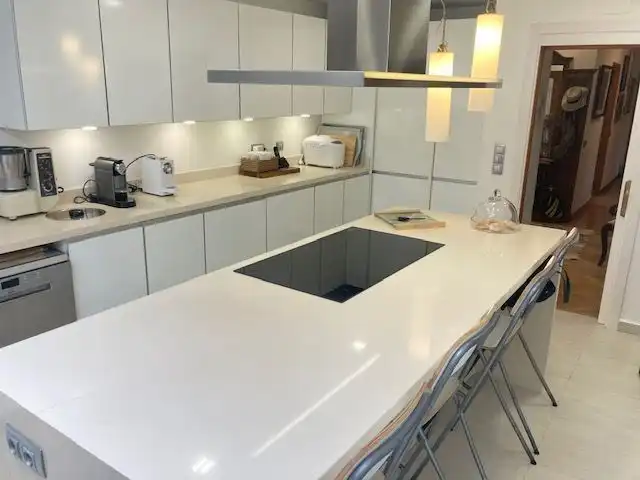 Cuina de Casa o xalet en venda en Roquetas de Mar amb Aire condicionat, Calefacció i Jardí privat