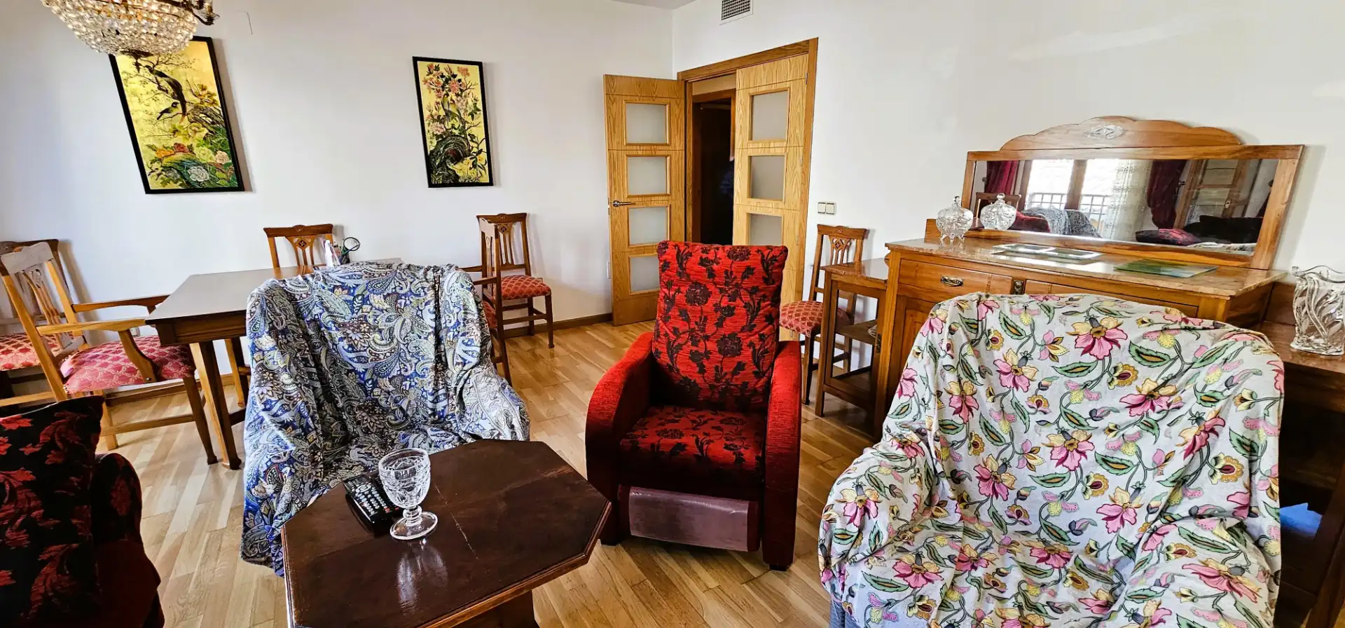 Living room of Flat for sale in Totana  with Air Conditioner, Parquet flooring and Storage room