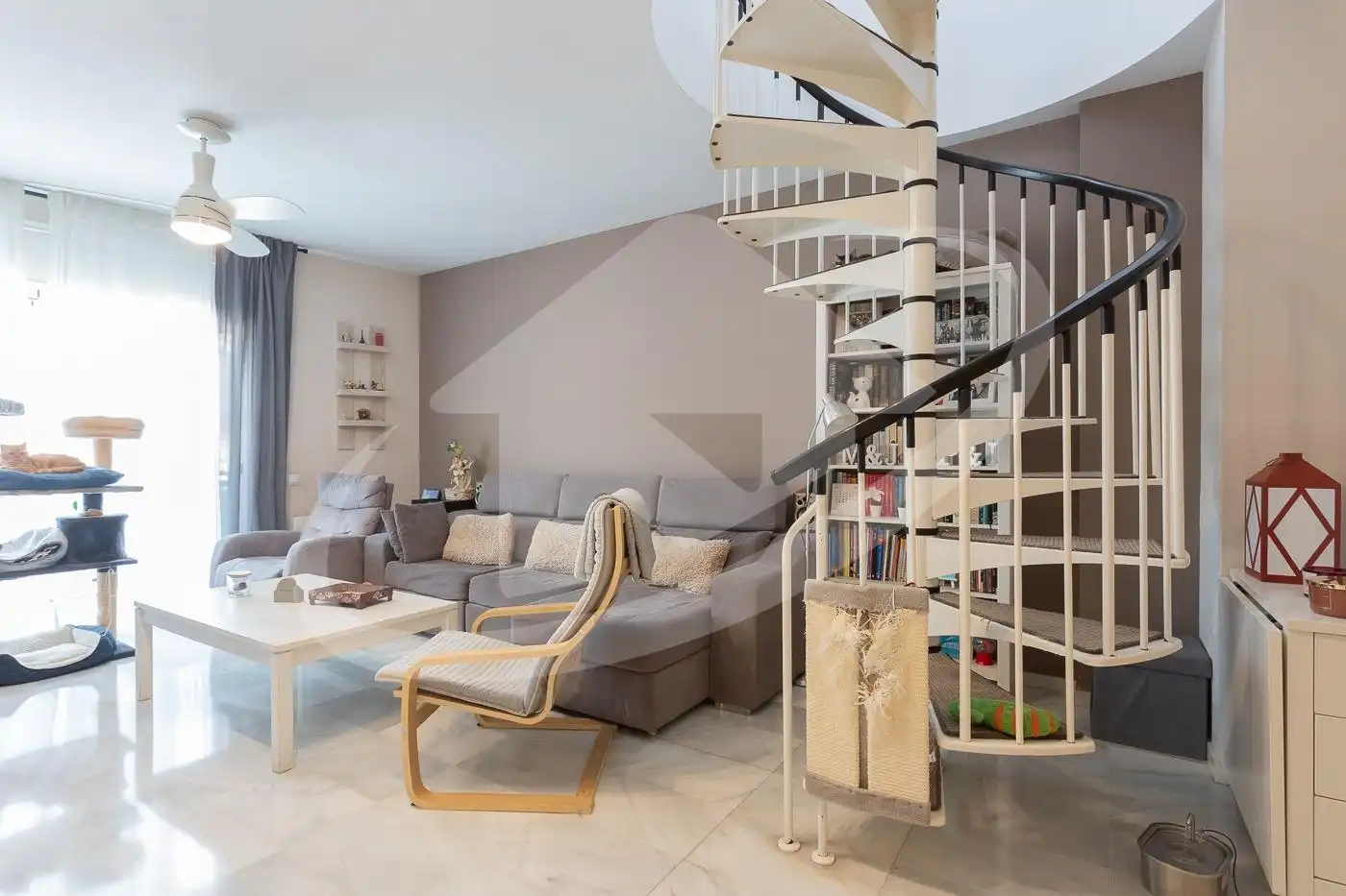 Living room of Duplexes for sale in Sabadell  with Air Conditioner, Heating and Terrace