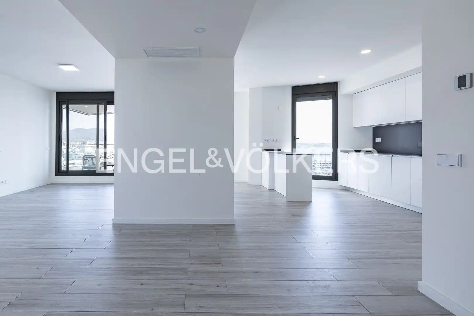 Sala d'estar de Àtic en venda en Badalona amb Aire condicionat, Calefacció i Parquet