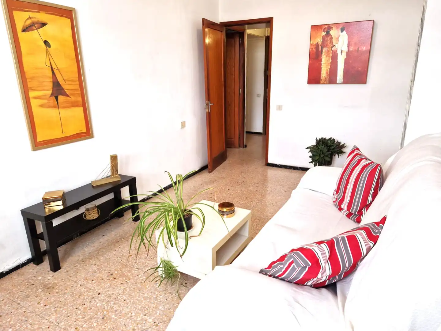 Sala de estar de Piso en venta en Las Palmas de Gran Canaria con Balcón y Internet