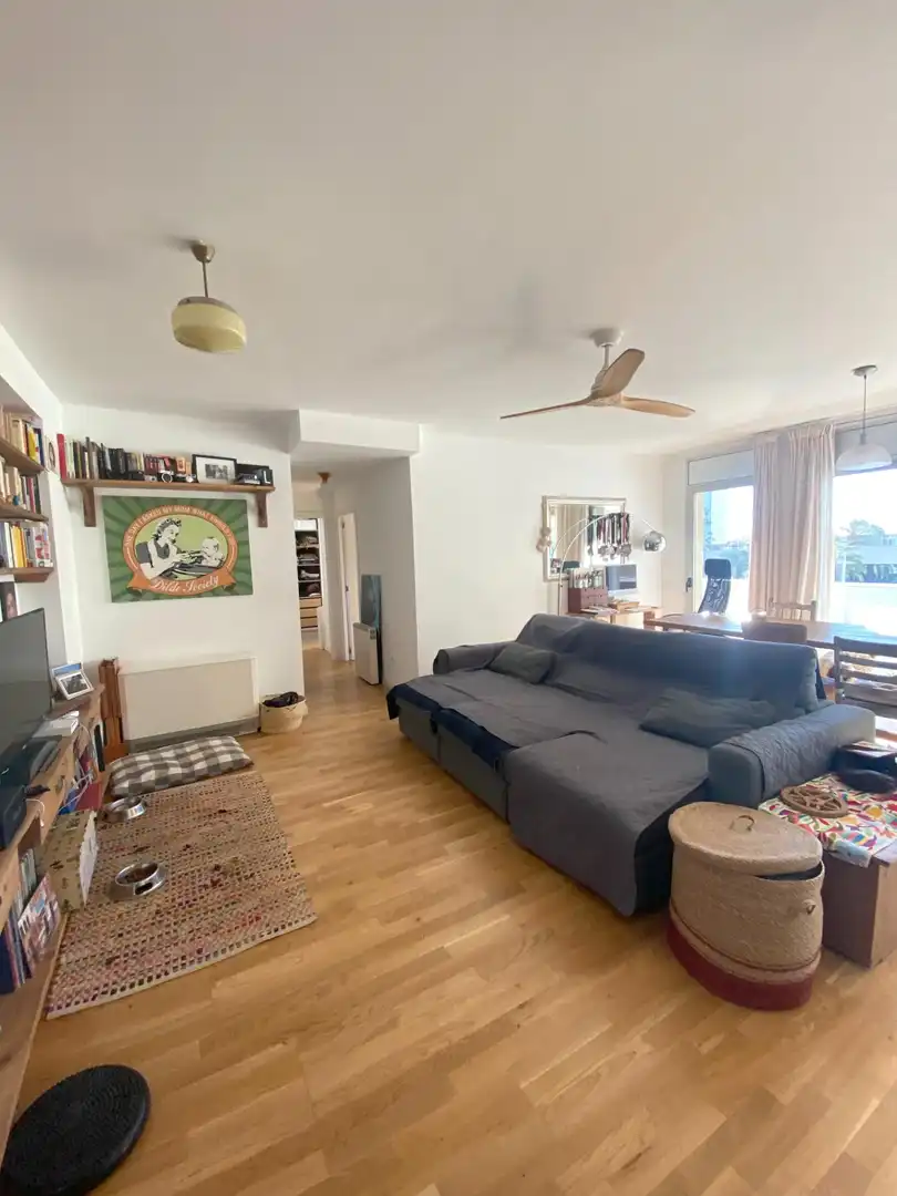Sala de estar de Piso de alquiler en Barcelona con Calefacción, Parquet y Amueblado