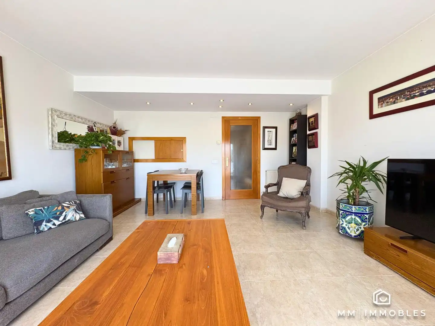 Wohnzimmer von Dachboden zum Verkauf in La Garriga mit Klimaanlage, Heizung und Abstellraum