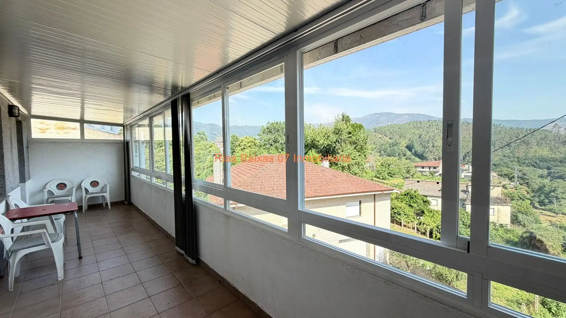 Balcony of Flat for sale in Cortegada  with Heating, Terrace and Furnished