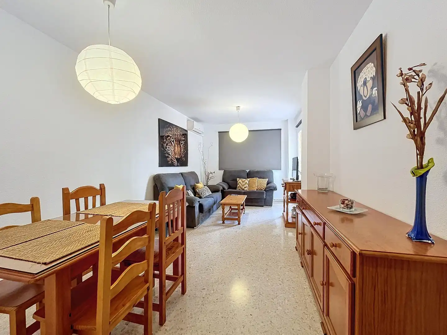 Sala d'estar de Pis per a compartir en Málaga amb Terrassa, Moblat i Rentadora