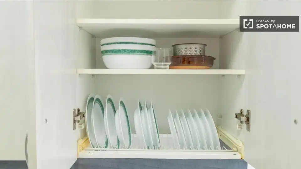Kitchen of Flat for rent in Madrid  with Air Conditioner, Heating and Furnished