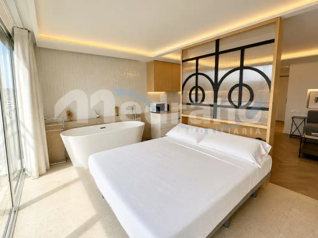 Schlafzimmer von Wohnungen zum Verkauf in Benidorm mit Klimaanlage, Privatgarten und Schwimmbad