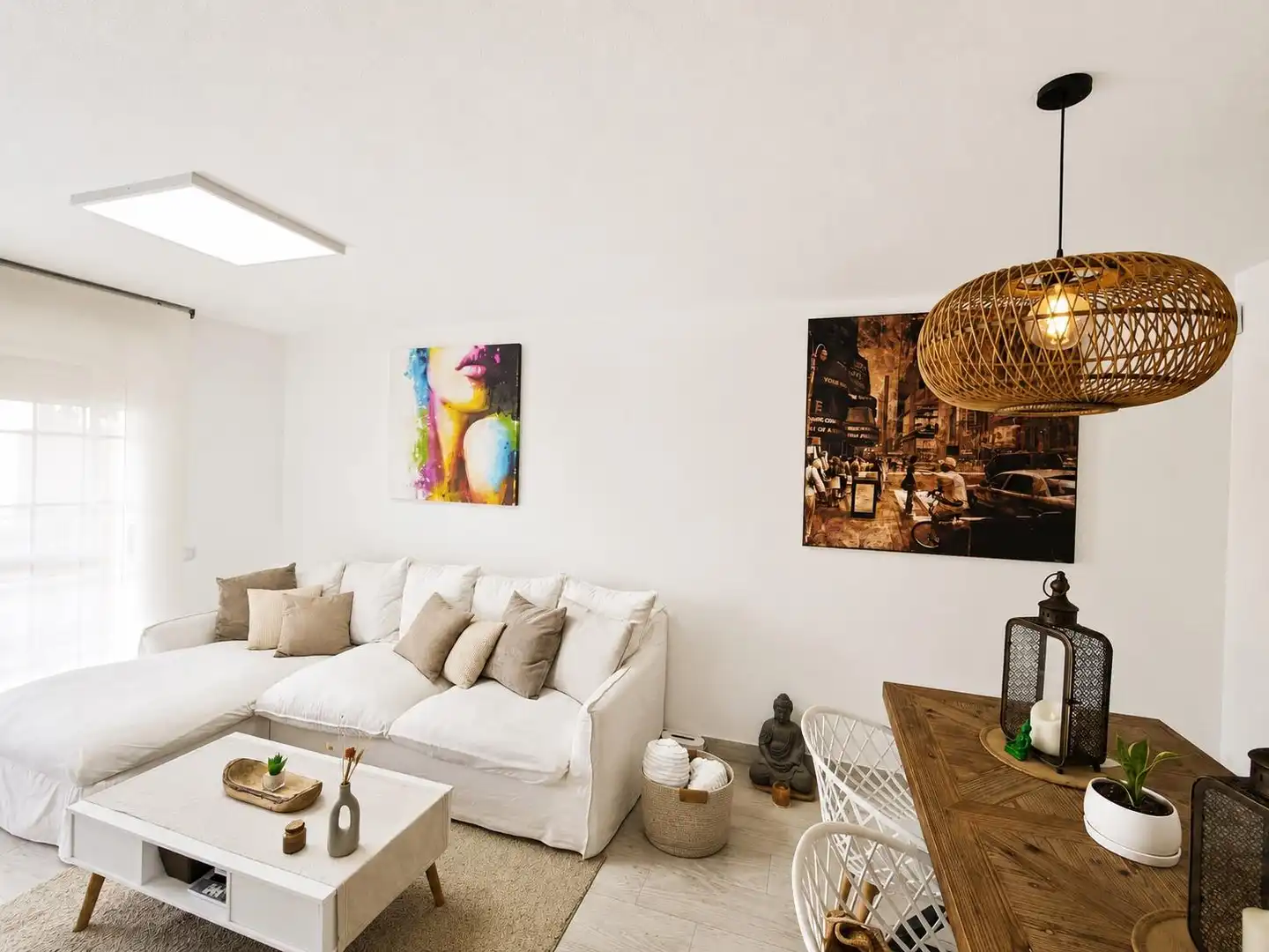 Living room of Flat for sale in Santa Pola  with Air Conditioner, Heating and Parquet flooring