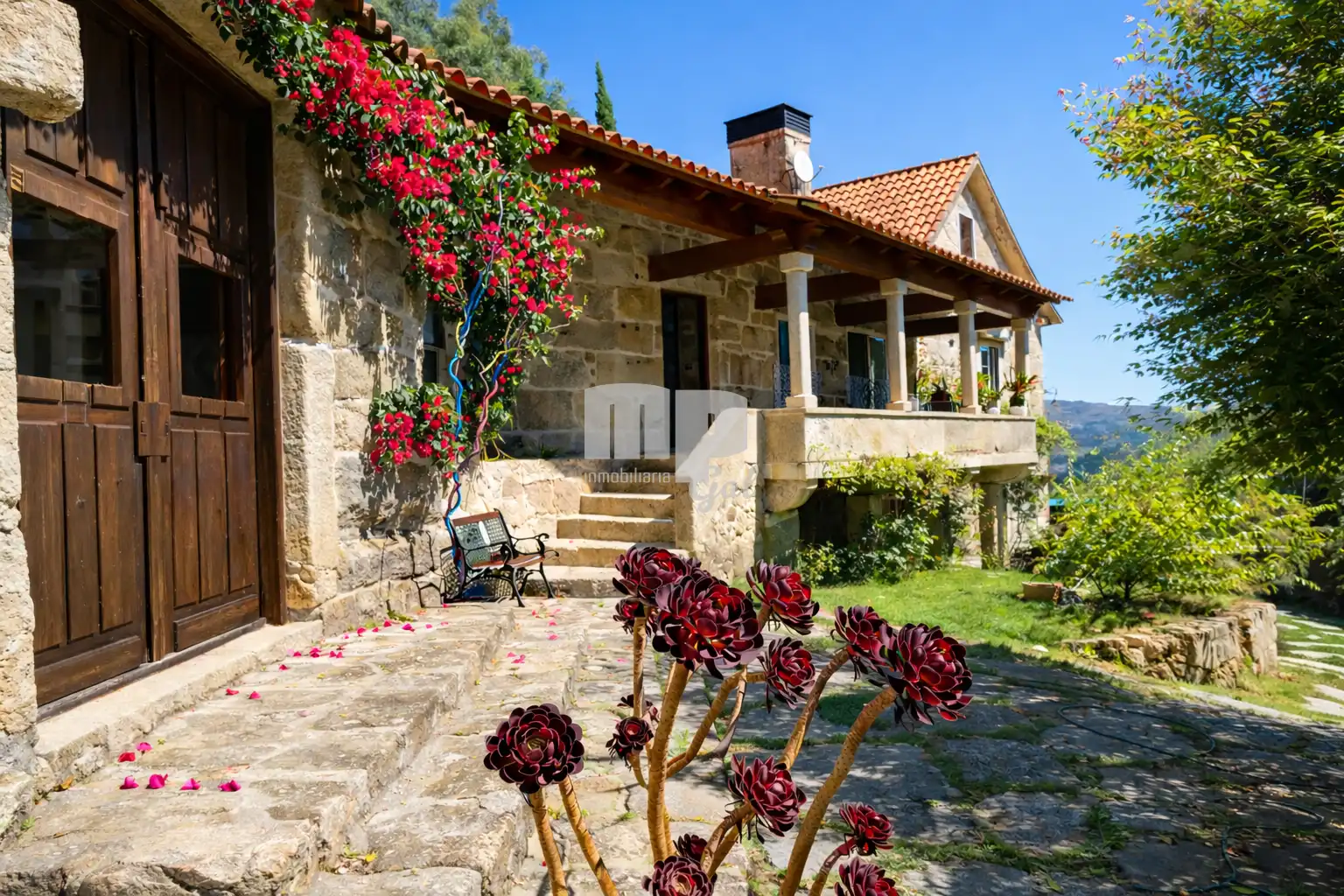 Jardí de Finca rústica en venda en Gondomar amb Calefacció, Jardí privat i Terrassa