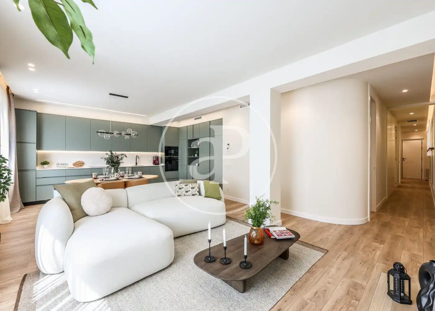 Sala de estar de Piso en venta en  Madrid Capital con Aire acondicionado, Calefacción y Amueblado