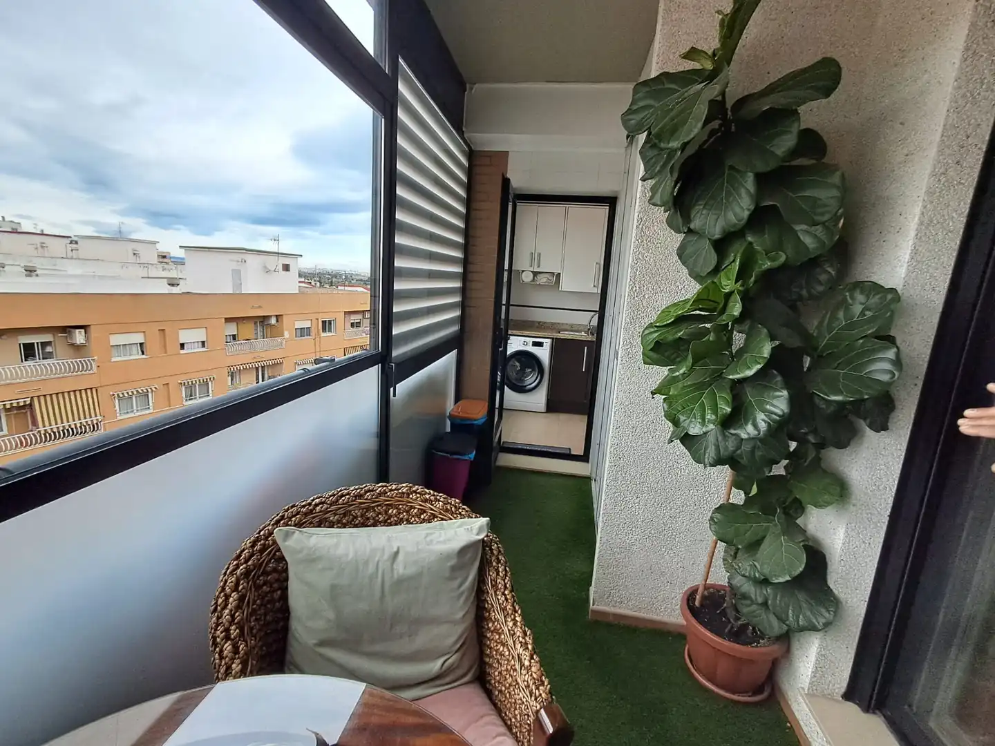 Balcony of Attic for sale in Gandia  with Air Conditioner, Parquet flooring and Terrace